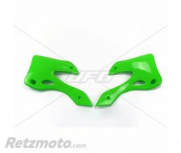 Ou�es de radiateur UFO vert Kawasaki KX125/250