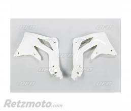 Ou�es de radiateur UFO blanc Kawasaki KX450F