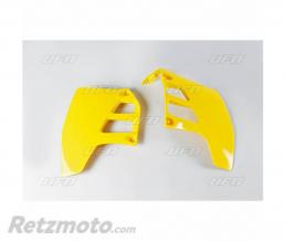 Ou�es de radiateur UFO jaune Suzuki RM125