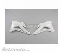 Ou�es de radiateur UFO blanc Kawasaki KX85