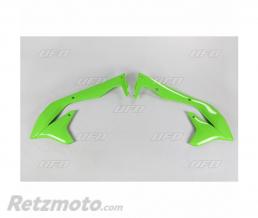 Ou�es de radiateur UFO vert Kawasaki KX450F