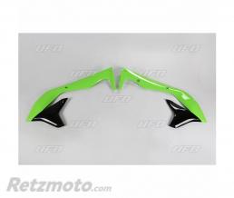 Ou�es de radiateur UFO vert/noir Kawasaki KX450F
