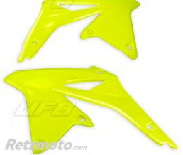 Ou�es de radiateur UFO jaune fluo Suzuki RM-Z450