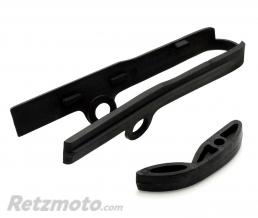 Kit patin de bras oscillant + patin de cha�ne inf�rieur UFO noir KTM SX85