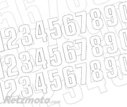 Num�ro de course 9 BLACKBIRD 13x7cm blanc