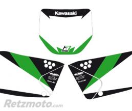 Fonds de plaque BLACKBIRD Graphic blanc Kawasaki KX250F