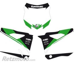 Fonds de plaque BLACKBIRD Graphic blanc Kawasaki KX-F250/450