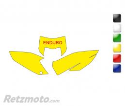 Fonds de plaque BLACKBIRD jaune Husqvarna TE-FE 125&+