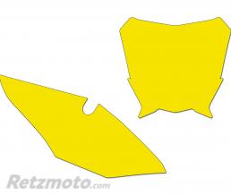 BLACKBIRD Fonds de plaque BLACKBIRD jaune Honda CRF450R