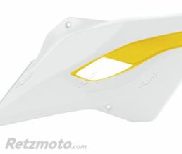 Ou�es de radiateur RACETECH couleur origine blanc/jaune Husqvarna