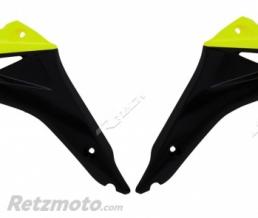Ou�es de radiateur RACETECH jaune fluo/noir Suzuki RM-Z450