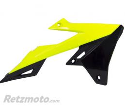 Ou�es de radiateur RACETECH jaune fluo/noir Suzuki RM-Z450