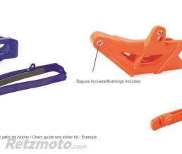 Kit guide cha�ne + patin de bras oscillant POLISPORT rouge Honda CRF