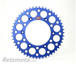 Couronne RENTHAL Ultralight 48 dents alu anti-boue pas 520 type 224U anodis� bleu Husqvarna