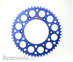 Couronne RENTHAL Ultralight 47 dents alu anti-boue pas 420 type 121U anodis� bleu Yamaha YZ65