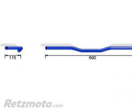 Guidon ALUMINIUM Clubman LSL Speed Bar chrome �22.2 mm