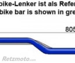 Guidon LSL X00 Cross Bar �28.6mm alu noir