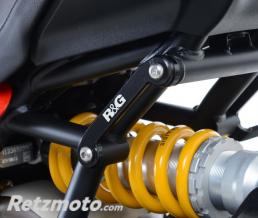 Cache orifice repose-pieds gauche R&G RACING noir Ducati Monster 1200R