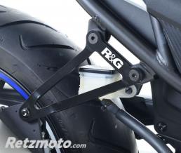 Patte fixation de silencieux R&G RACING noir Honda CBR500R