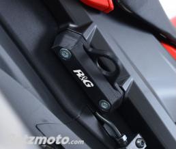 Caches-orifice repose-pieds R&G RACING noir Honda CBR1000RR