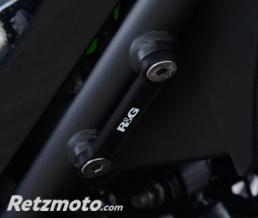 Cache orifice reposes-pieds R&G RACING noir Kawasaki Ninja 250
