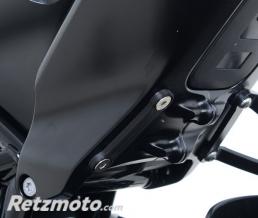 Cache orifices reposes-pieds gauche R&G RACING noir Husqvarna Vitpilen 701