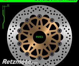 Disque de frein NG 124 rond semi-flottant