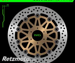 Disque de frein NG 216 rond semi-flottant