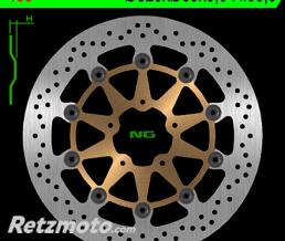 Disque de frein NG 458 rond semi-flottant
