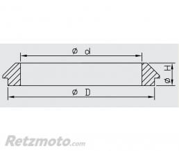 Cache poussi�re fourche KAYABA 43x56x14 Yamaha YZ 125 91-95