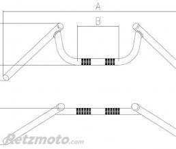 GUIDON CONDOR PLUS EN ACIER CHROME
