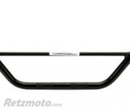 Guidon �22 avec barre Tommaselli acier noir position haute