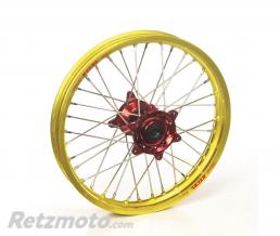 Roue avant compl�te HAAN WHEELS 21X1.60 jante or/moyeu rouge Yamaha