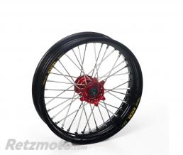Roue arri�re compl�te HAAN WHEELS 18x2,15 jante noir/moyeu rouge Gas Gas