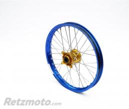 Roue avant compl�te HAAN WHEELS 14x1,60 jante bleu/moyeu or Yamaha YZ65