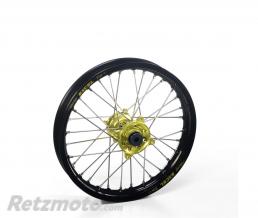 Roue avant compl�te HAAN WHEELS 16X3.50 jante noire/moyeu jaune Suzuki RM-Z250