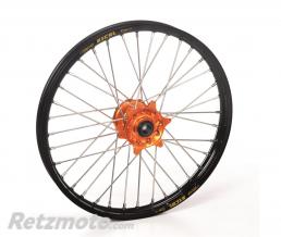 Roue avant compl�te HAAN WHEELS 16x3,50 jante noir/moyeu orange KTM/Husqvarna