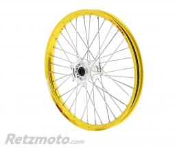 Roue avant compl�te HAAN WHEELS 21x1.60x36T jante jaune/moyeu argent Suzuki RM125/250