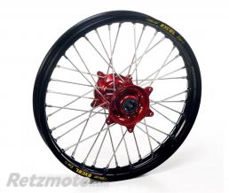 Roue arri�re compl�te HAAN WHEELS 18X2.15 jante noir/moyeu rouge Honda CRF450R/RX
