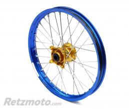 Roue avant compl�te HAAN WHEELS 21x1,60x36T jante bleu/moyeu or Kawasaki