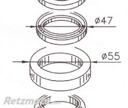 Jeu de direction Buzzetti Honda SH 300/SWT 400