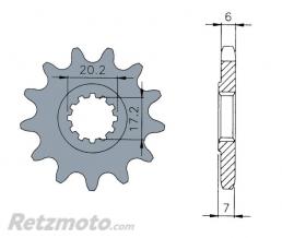 TECNIUM Pignon standard B1 13 dents chaine 420 moteurs AM6
