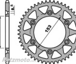 Couronne acier PBR 49 dents cha�ne 520 Honda CR/CRF