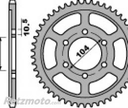 Couronne acier PBR 40 dents cha�ne 525 Kawasaki ZX-6R