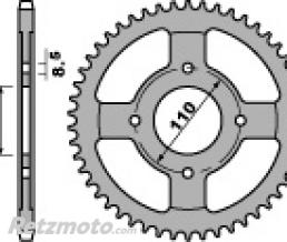 Couronne acier PBR 42 dents cha�ne 428 HONDA CBF125