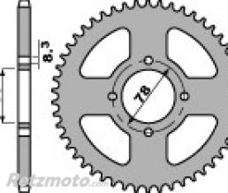 Couronne PBR 48 dents acier standard pas 428 type 810 SUZUKI RG 125