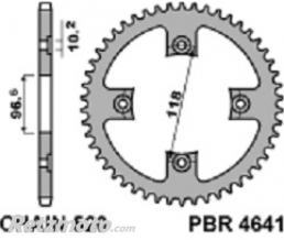Couronne acier 42 dents PBR renforc�e pas 520 type 4641 Can-Am DS 450/X