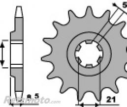 Pignon 13 dents PBR cha�ne 520 Husqvarna CR250