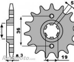 Pignon 14 dents PBR cha�ne 520 HONDA XR350