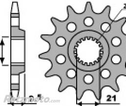 Pignon 13 dents PBR cha�ne 520 SUZUKI RM-Z450
